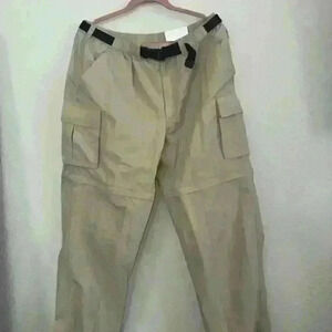 Lands' End Zip-Off Pants Khaki (New Never Worn) No Hem